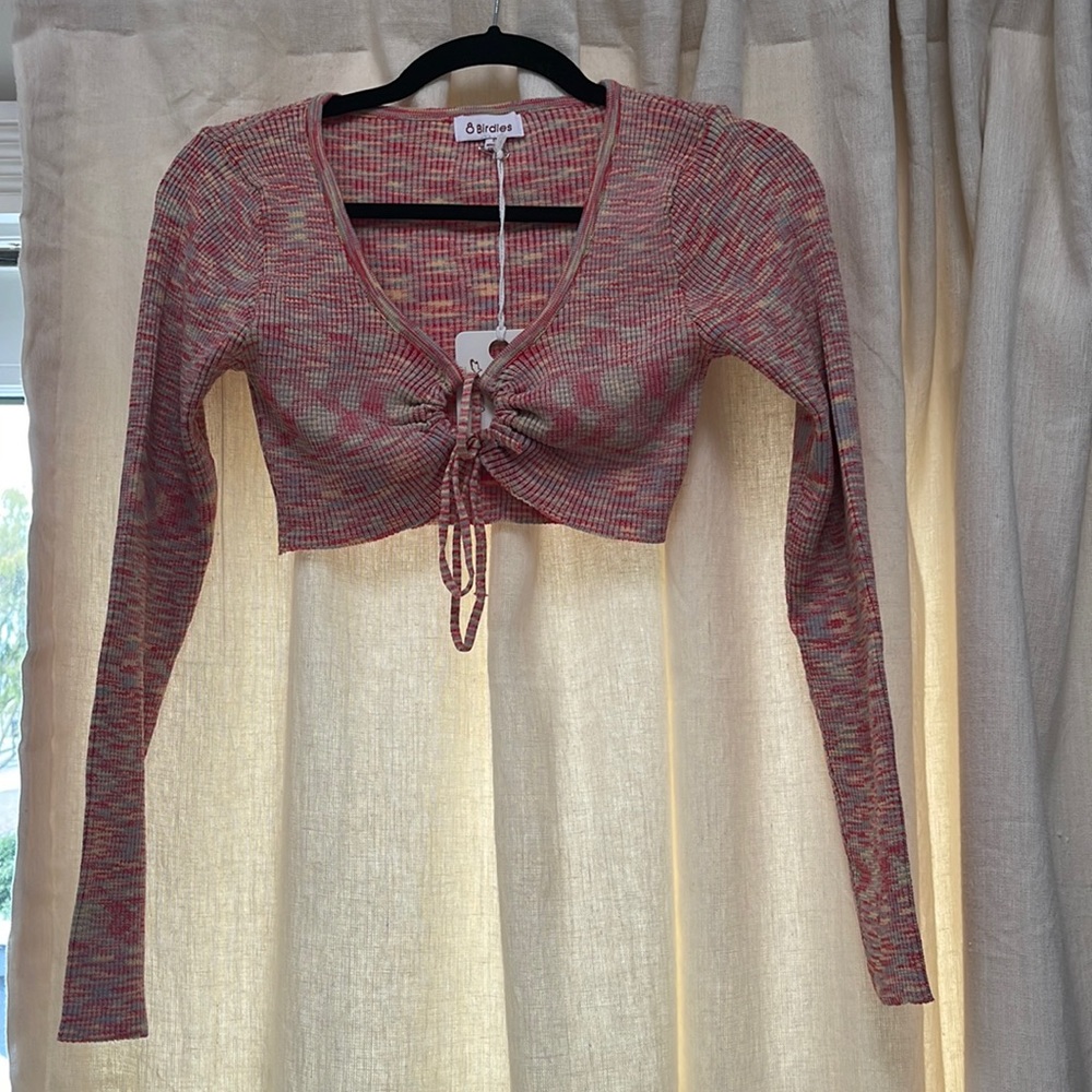 Crop top long sleeve mult color